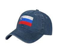 WHJSSF Navy Blue Baseball Cap hat Flag of Slovenia Pattern Adjustable Strap, Cotton Classic for Men & Women, Breathable & Stylish