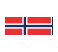 WHJSSF Norwegian flag Mouse Pad 12x31.5in Large Desk Mat for Gaming & Work