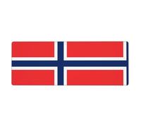 WHJSSF Norwegian flag Prints Extended Mouse Pad 12x31.5in