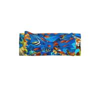 WHJSSF Ocean Tropical Fish Coral Undersea World Prints Baby Bow Headband - Soft & Stretchy Newborn Throw for Cute Photo Shoots & Baby Showers