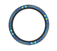 WHJSSF Ocean Tropical Fish Coral Undersea World Prints Steering Wheel Cover - Quality Neoprene Grip for Cars & Trucks, Durable Protector, Non-Slip & Easy Installation