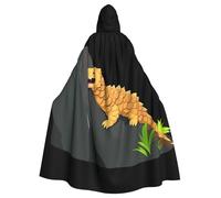 WHJSSF Pangolin under the cliff Printing Halloween Adult Hooded Cape Cloak - Super Large Hooded Cloak No Zipper