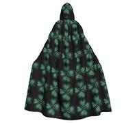 WHJSSF Peaceful four-leaf grass Printing Halloween Adult Hooded Cloak for various party and carnival settings
