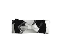 WHJSSF penguin with glasses Prints Baby Bow Headband - Soft & Stretchy Newborn Throw for Cute Photo Shoots & Baby Showers