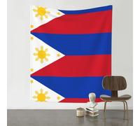 WHJSSF Philippine flag Prints 60x51in Wall Tapestry Bohemian Throw Blanket Dorm Decor Beach Picnic Cover