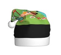 WHJSSF Picnic Monsters Pattern Christmas Hat for Adult quality accessory soft, lightweight, and fluffy