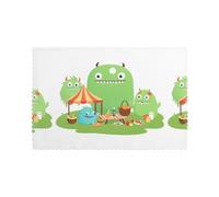 WHJSSF Picnic Monsters Printing Placemats for Dining Table Set of 6 for Hotels, Homes, and Banquets as Decorative Table Decorations, Beautiful durable