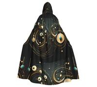 WHJSSF Planet Microscopic Prints Halloween Adult Hooded Cloak is a super large, comfortable, and durable cloak
