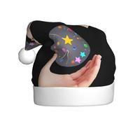 WHJSSF Planet on the palm of your hand Pattern Christmas Hat for Adult quality accessory soft, lightweight, and fluffy