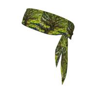 WHJSSF Primitive Tree Picture Sports Double-Sided Headscarf Quick Drying, Moisture Wicking for Women, Girls, and Men