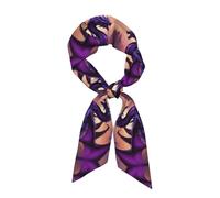 WHJSSF Purple and Wirte Dragons Pattern Women's Fashion Scarf, a versatile accessory soft, silky