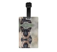 WHJSSF PVC Durable Luggage Tag with Detachable Wristband
