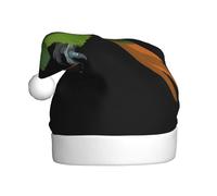 WHJSSF Rainbow Lorikeet Pattern Christmas Hat for Adult quality accessory soft, lightweight, and fluffy