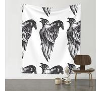 WHJSSF Ravens Prints Wall Tapestry 60x51in - Bohemian Throw Blanket, Dorm Decor, Beach Cover, Versatile Home Accent