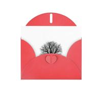 WHJSSF Red Greeting Card Horrible tree shadows in the moonlight Prints 4x6in for Christmas, children's birthdays, Valentine's Day, wedding anniversaries, and party invitations
