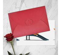 WHJSSF Red Greeting Card Little fox on the slide Printed Perfect for Valentine's Day, Wedding Anniversary & Party Invitations