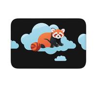 WHJSSF Red Panda On The Cloud Prints 40x60in Lock-Edge Floor Mat - Fade & Shape Resistant, Non-Slip, Absorbent, Easy Clean, Protects Floors