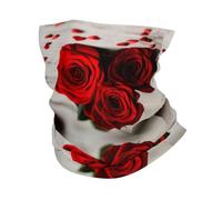 WHJSSF Red Rose Prints Multifunctional Sport Headband - Seamless Stretch Neck Gaiter for Running, Hiking, Cycling & Travel - Lightweight, Breathable & Quick-Drying