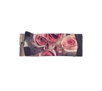 WHJSSF Rose Flower Prints Baby Bow Headband - Soft & Stretchy Newborn Accessory for Photo Shoot, Cute Hairpiece for Little Girls