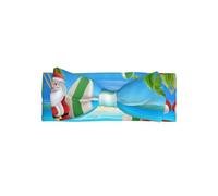 WHJSSF Santa Claus With The Beach And Surfboard Prints Baby Bow Headband - Soft & Stretchy Newborn Accessory for Photo Shoot, Cute Hairpiece for Little Girls