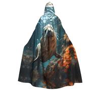 WHJSSF Seal pup in water Prints Halloween Adult Hooded Cloak is a super large, comfortable, and durable cloak