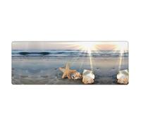 WHJSSF Seashells On The Beach Prints Extended Mouse Pad 12x31.5in