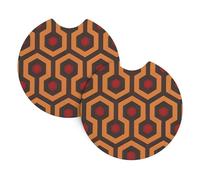 WHJSSF Shining Overlook Prints Car Cup Coasters 2-Pack - High-Grade Neoprene Layers for Spillproof Protection & Stylish Vehicle Interiors - Fits Most Cars