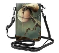 Whjssf Small Cell Phone Purse 7.6x4.9in Gobi Beasts Printed Leather Crossbody Flap Phone Case For Women, Perfect For Walking, Camping