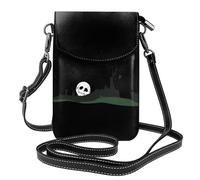 WHJSSF Small Cell Phone Purse 7.6x4.9in The Dead In The Cemetery Printed Leather Crossbody Flap Phone Case For Women, Perfect For Walking, Camping