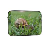WHJSSF Snail Crawling on The Grass Prints Portable Laptop Sleeve 10 inch for Business Travel, School, Office, Daily Use