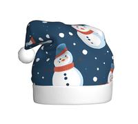 WHJSSF Snowman's smile Picture Christmas Hat for Adult Making It a Fun and Durable Gift for Men and Women