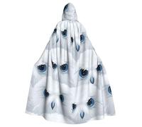WHJSSF snowy owl eyes Prints Halloween Adult Hooded Cloak is a super large, comfortable, and durable cloak