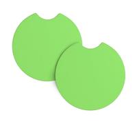 WHJSSF Solid color light green Prints Car Cup Coasters 2-Pack - Durable Neoprene Throw for a Spotless Ride - Protects Against Spills & Fits Most Vehicles