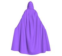 WHJSSF Solid color light purple Prints Halloween Adult Hooded Cloak is a super large, comfortable, and durable cloak