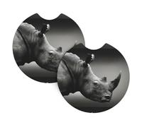 WHJSSF South Africa Animal Prints Car Cup Coasters 2-Pack - High-Grade Neoprene Layers for Spillproof Protection & Stylish Vehicle Interiors - Fits Most Cars