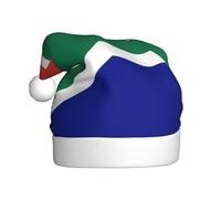 WHJSSF South African flag Pattern Christmas Hat for Adult quality accessory soft, lightweight, and fluffy
