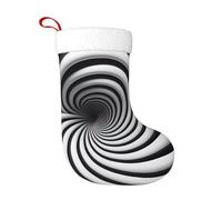 WHJSSF spiral optical illusion gif Pattern Christmas Stockings | Plush Holiday Decor for Gifts & Treats - Festive Throw Covers for Fireplace or Tree