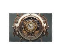 WHJSSF Steampunk Clock Pattern Placemats for Dining Table Set of 6 for Hotels, Homes, and Banquets as Decorative Table Decorations, Beautiful durable