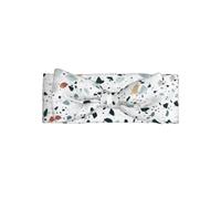 WHJSSF Terrazzo Marble Pastel Prints Baby Bow Headband - Soft & Stretchy Newborn Accessory for Photo Shoot, Cute Hairpiece for Little Girls