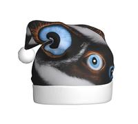 WHJSSF The evil eye looked Pattern Christmas Hat Durable for Adult for Halloween, Christmas, New Year