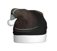 WHJSSF The Ghost in the Barrel Pattern Christmas hat for Adult Suitable for Halloween, Christmas and New Year wear