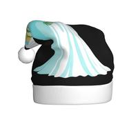 WHJSSF The Ghost of the Bouquet Printing Men's and women's plush Christmas hats, adult New Year's holiday party caps