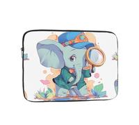 WHJSSF The Little Elephant on The Adventure Prints Portable Laptop Sleeve 13 inch for Business Travel, School, Office, Daily Use