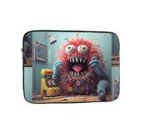 WHJSSF The Little Monster Calling Prints Portable Laptop Sleeve 10 inch for Business Travel, School, Office, Daily Use
