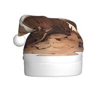 WHJSSF The little mouse making faces Printed Christmas Hat for Adult for men and women clothing headband for festive occasions