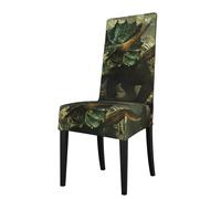WHJSSF The Terrifying Triceratops Picture Protection Cover for Dining Chair - Soft, Comfortable, Wrinkle-Resistant Elastic Fits Most Armless Chairs