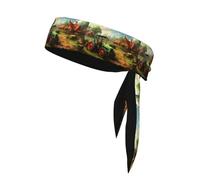 WHJSSF tractor farm Picture Sports Double-Sided Headscarf Quick Drying, Moisture Wicking for Women, Girls, and Men