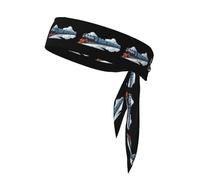 WHJSSF Train passing through the clouds Pattern Sports Double-Sided Headscarf for Women and Men Adjustable for All Head Circumferences