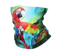 WHJSSF Two Colored Parrots Prints Performance Multifunctional Sweatband Cool Headwear For Great Outdoor Activities