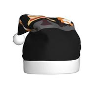 WHJSSF Two foxes sharing a cake Pattern Christmas Hat Durable for Adult for Halloween, Christmas, New Year